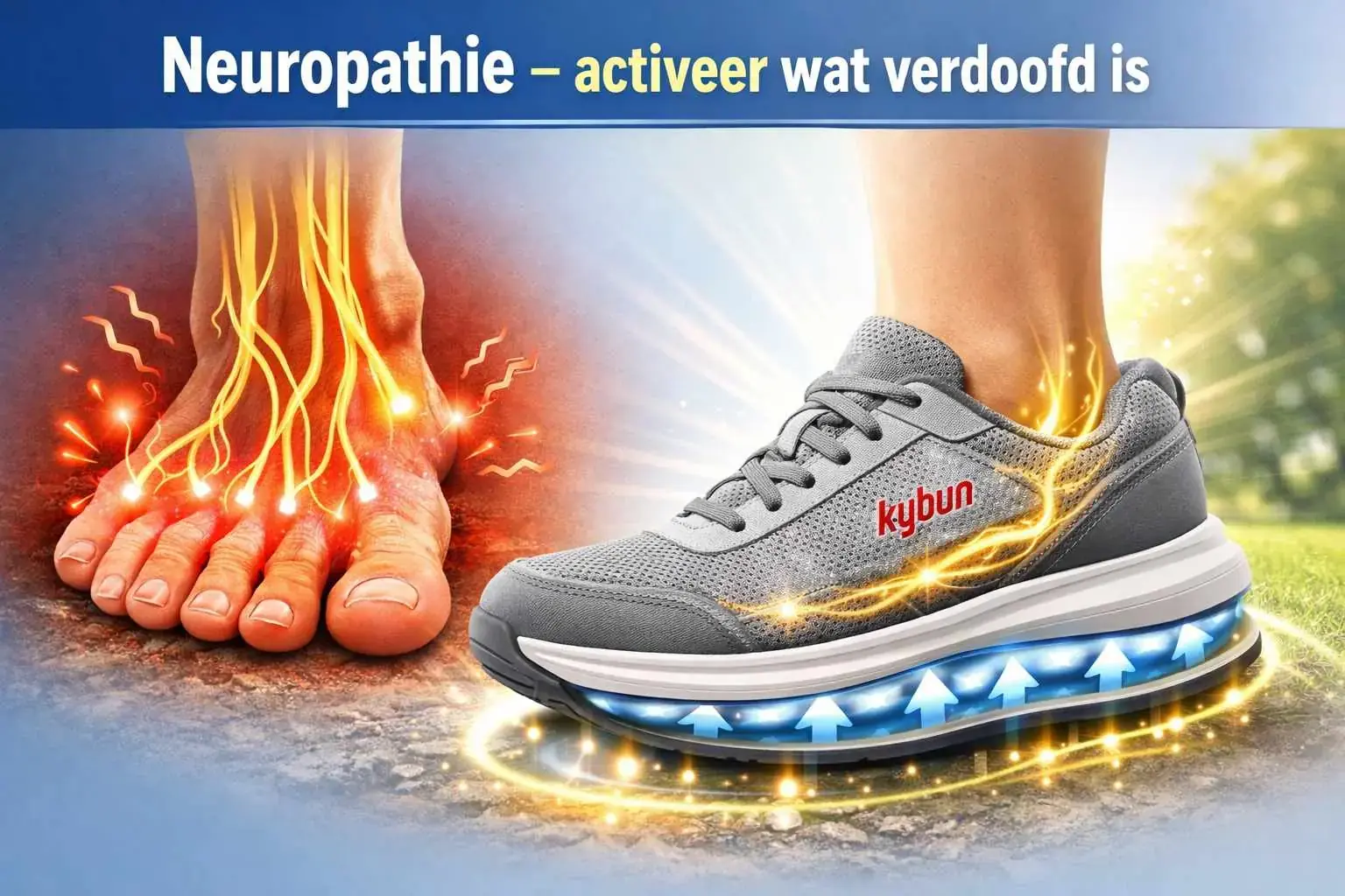 Kybun luchtkussen effect bij neuropathie – activerende zool