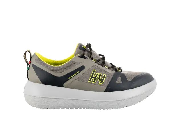 kybun schoen Flims Grey - Yellow Men