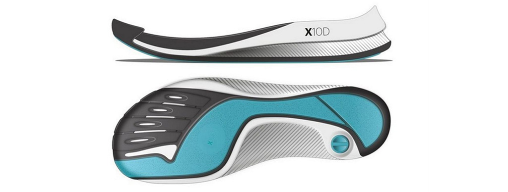 X10D herstelschoenen voor de behandeling van het fatpad-syndroom bij De Voet-Specialist Driebergen.”